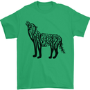Wolf Tree Animal Ecology Mens T-Shirt Cotton Gildan Irish Green