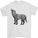 Wolf Tree Animal Ecology Mens T-Shirt Cotton Gildan White