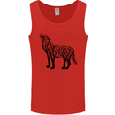 Wolf Tree Animal Ecology Mens Vest Tank Top Red