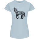 Wolf Tree Animal Ecology Womens Petite Cut T-Shirt Light Blue