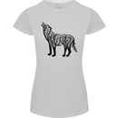 Wolf Tree Animal Ecology Womens Petite Cut T-Shirt Sports Grey