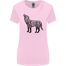 Wolf Tree Animal Ecology Womens Wider Cut T-Shirt Light Pink