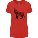 Wolf Tree Animal Ecology Womens Wider Cut T-Shirt Red