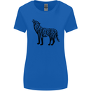 Wolf Tree Animal Ecology Womens Wider Cut T-Shirt Royal Blue