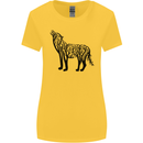 Wolf Tree Animal Ecology Womens Wider Cut T-Shirt Yellow