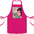 Woman Is Only Helpless Female Empowerment Cotton Apron 100% Organic Pink