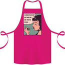 Woman Is Only Helpless Female Empowerment Cotton Apron 100% Organic Pink