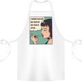 Woman Is Only Helpless Female Empowerment Cotton Apron 100% Organic White