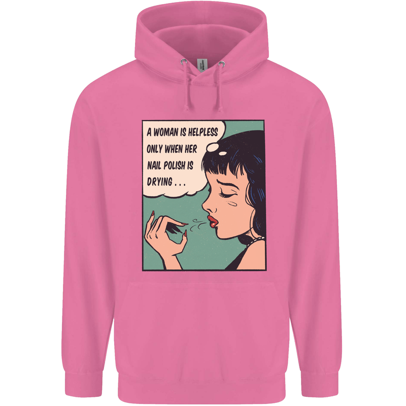 Woman Is Only Helpless Female Empowerment Mens 80% Cotton Hoodie Azelea