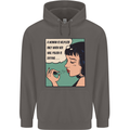 Woman Is Only Helpless Female Empowerment Mens 80% Cotton Hoodie Charcoal