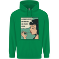 Woman Is Only Helpless Female Empowerment Mens 80% Cotton Hoodie Irish Green