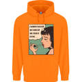 Woman Is Only Helpless Female Empowerment Mens 80% Cotton Hoodie Orange