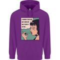 Woman Is Only Helpless Female Empowerment Mens 80% Cotton Hoodie Purple