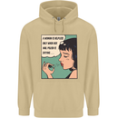 Woman Is Only Helpless Female Empowerment Mens 80% Cotton Hoodie Sand