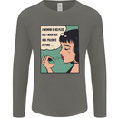 Woman Is Only Helpless Female Empowerment Mens Long Sleeve T-Shirt Charcoal