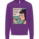 Woman Is Only Helpless Female Empowerment Mens Sweatshirt Jumper Purple