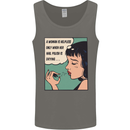 Woman Is Only Helpless Female Empowerment Mens Vest Tank Top Charcoal