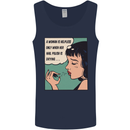 Woman Is Only Helpless Female Empowerment Mens Vest Tank Top Navy Blue