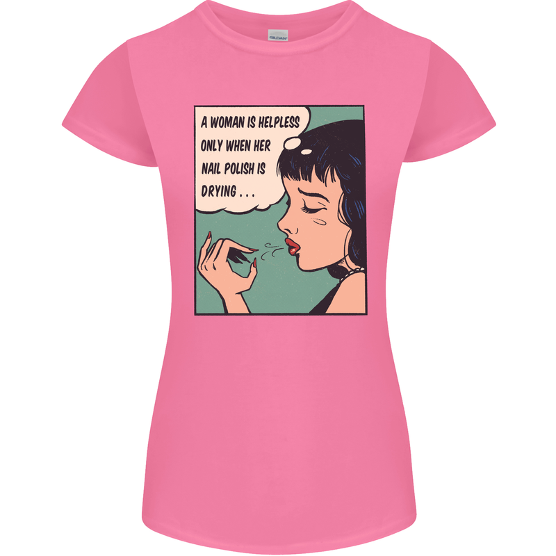 Woman Is Only Helpless Female Empowerment Womens Petite Cut T-Shirt Azalea