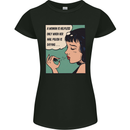 Woman Is Only Helpless Female Empowerment Womens Petite Cut T-Shirt Black