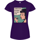 Woman Is Only Helpless Female Empowerment Womens Petite Cut T-Shirt Purple