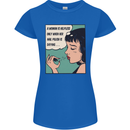 Woman Is Only Helpless Female Empowerment Womens Petite Cut T-Shirt Royal Blue