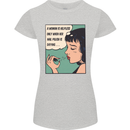 Woman Is Only Helpless Female Empowerment Womens Petite Cut T-Shirt Sports Grey