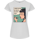 Woman Is Only Helpless Female Empowerment Womens Petite Cut T-Shirt White