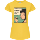 Woman Is Only Helpless Female Empowerment Womens Petite Cut T-Shirt Yellow