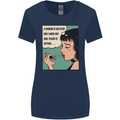 Woman Is Only Helpless Female Empowerment Womens Wider Cut T-Shirt Navy Blue