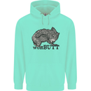 Wombutt Funny Wombat Childrens Kids Hoodie Peppermint