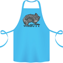 Wombutt Funny Wombat Cotton Apron 100% Organic Turquoise
