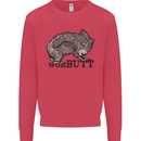 Wombutt Funny Wombat Kids Sweatshirt Jumper Heliconia
