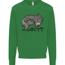 Wombutt Funny Wombat Kids Sweatshirt Jumper Irish Green
