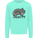 Wombutt Funny Wombat Kids Sweatshirt Jumper Peppermint