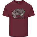 Wombutt Funny Wombat Mens Cotton T-Shirt Tee Top Maroon