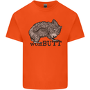 Wombutt Funny Wombat Mens Cotton T-Shirt Tee Top Orange