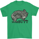 Wombutt Funny Wombat Mens T-Shirt 100% Cotton Irish Green
