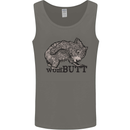 Wombutt Funny Wombat Mens Vest Tank Top Charcoal