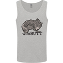 Wombutt Funny Wombat Mens Vest Tank Top Sports Grey