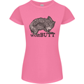 Wombutt Funny Wombat Womens Petite Cut T-Shirt Azalea