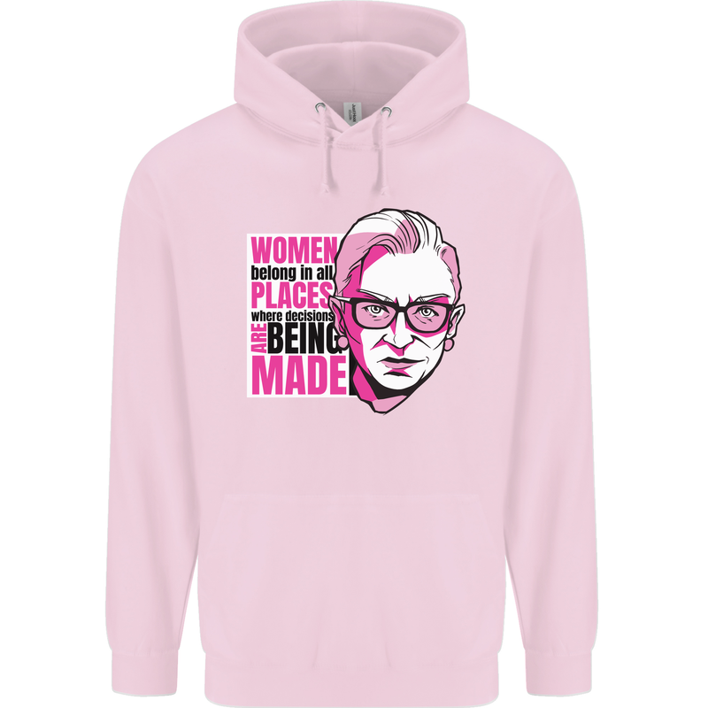 Women Empowerment Feminism Feminist Childrens Kids Hoodie Light Pink