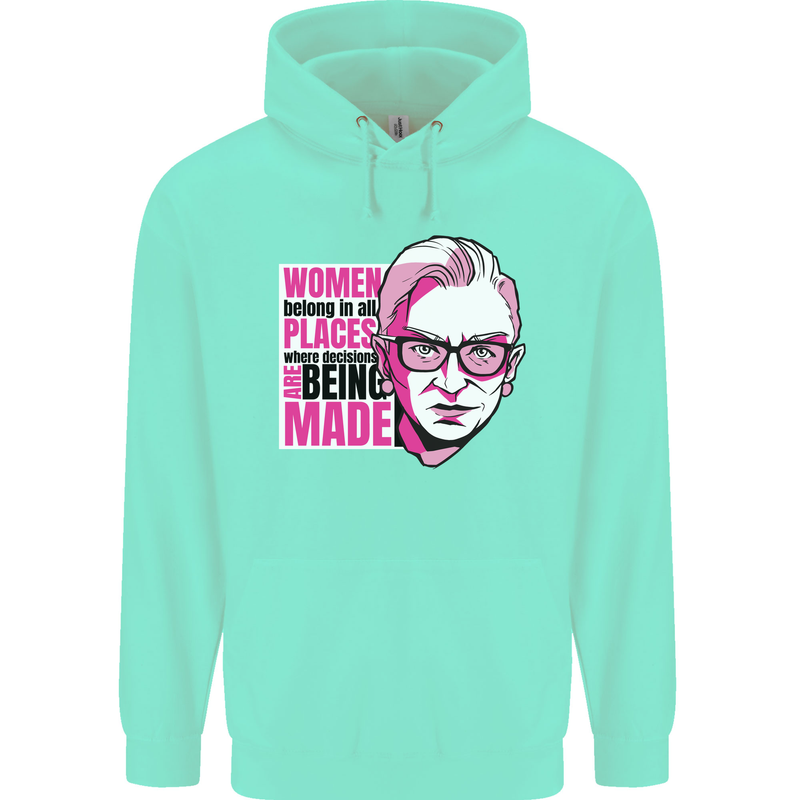 Women Empowerment Feminism Feminist Childrens Kids Hoodie Peppermint