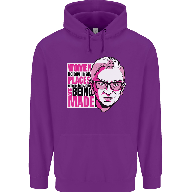 Women Empowerment Feminism Feminist Childrens Kids Hoodie Purple