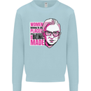 Women Empowerment Feminism Feminist Kids Sweatshirt Jumper Light Blue