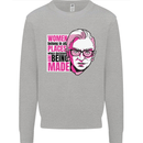 Women Empowerment Feminism Feminist Kids Sweatshirt Jumper Sports Grey