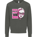 Women Empowerment Feminism Feminist Kids Sweatshirt Jumper Storm Grey