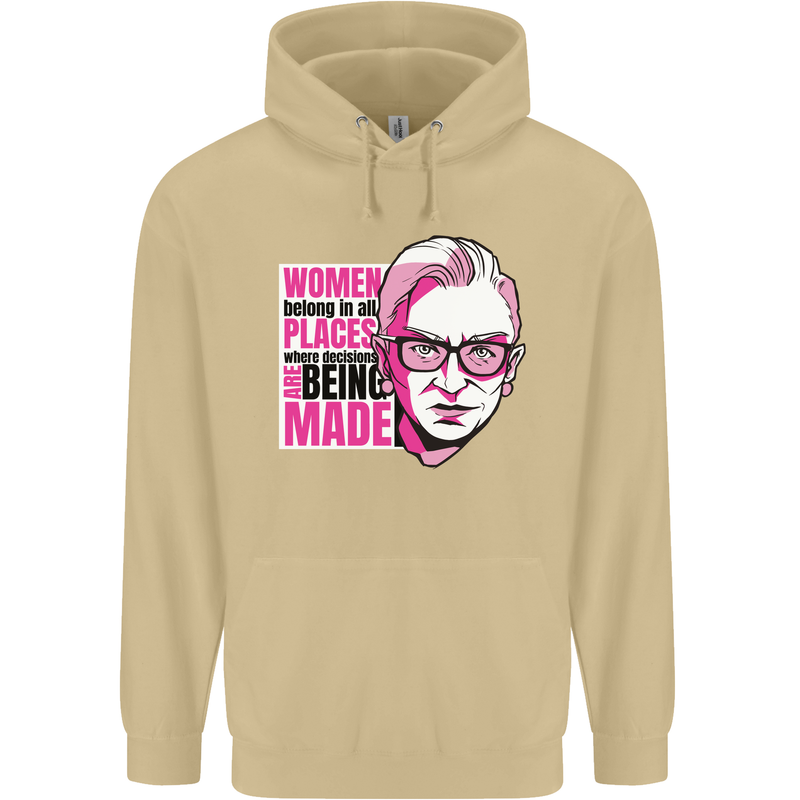Women Empowerment Feminism Feminist Mens 80% Cotton Hoodie Sand