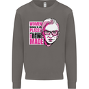 Women Empowerment Feminism Feminist Mens Sweatshirt Jumper Charcoal
