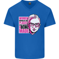 Women Empowerment Feminism Feminist Mens V-Neck Cotton T-Shirt Royal Blue